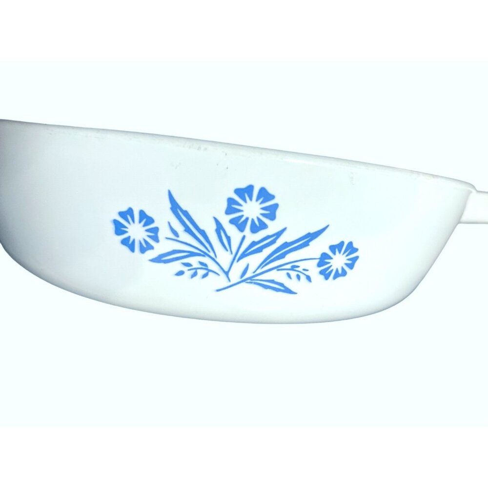 Corning Ware Blue Cornflower Skillet Dish For Range Oven Microwave - Picture 4 of 11